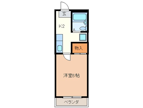 ﾆｭｰ三条の物件間取画像